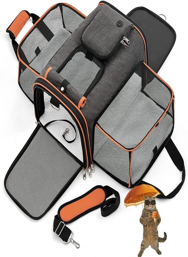 Glaceon Approved Pet Carrier - Expandable Cat Carrier, Travel Pet Carriers for Small Dogs, Soft-Sided Pet Carriers with Pad - Image 1